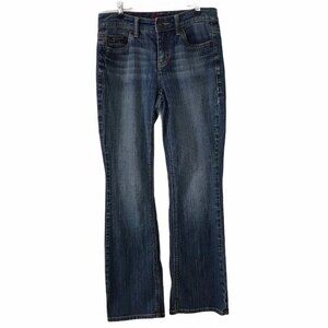 Tommy Hilfiger Hope Jeans Straight Mid-Rise Blue Denim Medium Wash Y2K Size 2